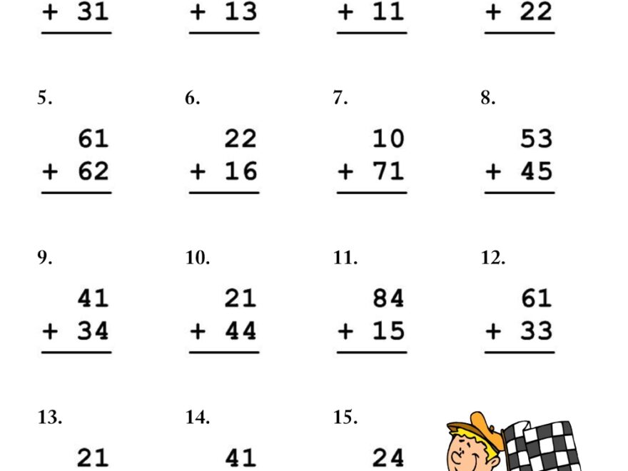 Double Digit Addition Worksheet Pack Have Fun Teaching