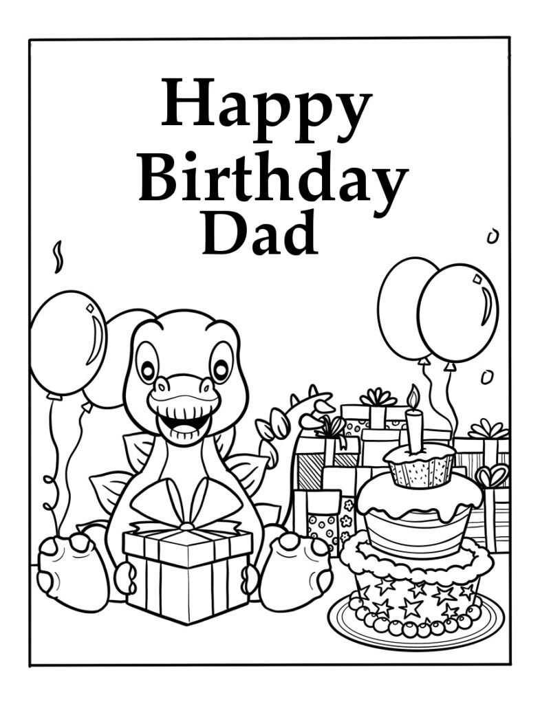Download Our Printable Dinosaur Happy Birthday Coloring Pages For Free Download Our Printable Dinosaur Happy Birthday Coloring Pages For Free