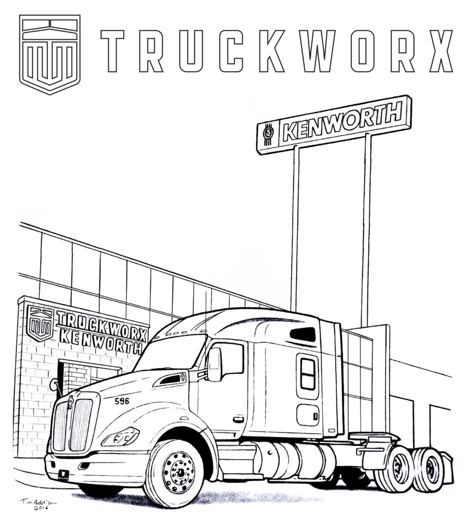 printable truck coloring pages