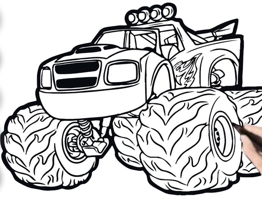 Drawing Blaze Monster Blaze And The Monster Machines Coloring Pages YouTube