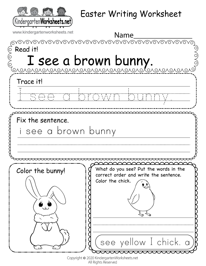Easter Writing Worksheet Free Printable Digital PDF Easter Writing Worksheet Free Printable Digital PDF