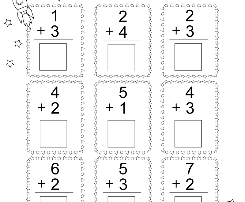 Easy Column Addition Worksheet Free Printable Digital PDF