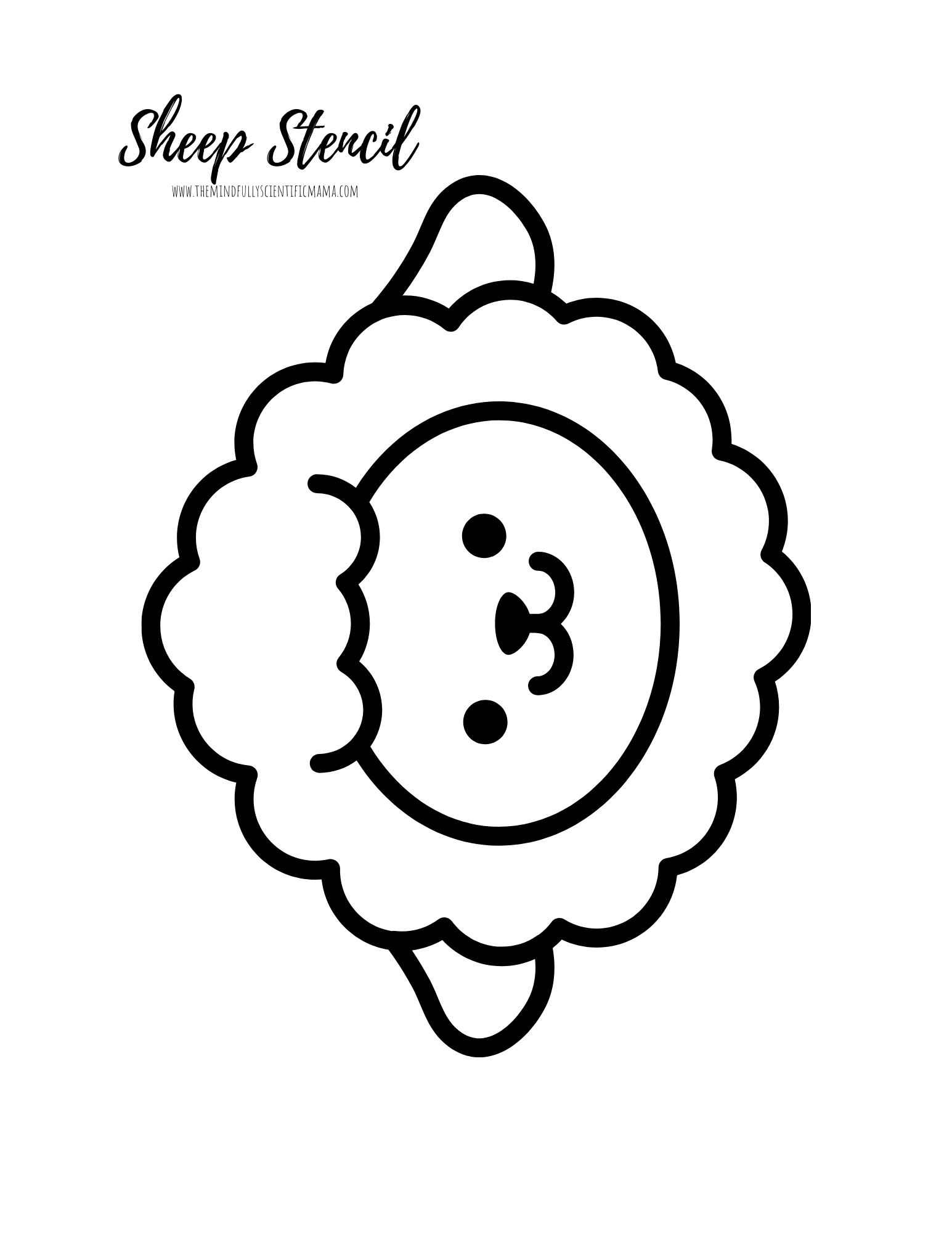 lamb pattern printable