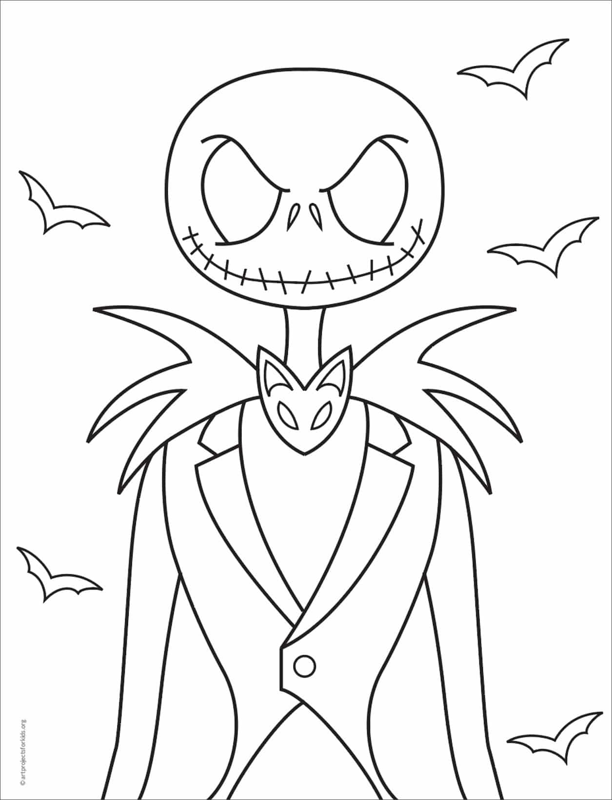 Easy How To Draw Jack Skellington And Jack Coloring Page Easy How To Draw Jack Skellington And Jack Coloring Page