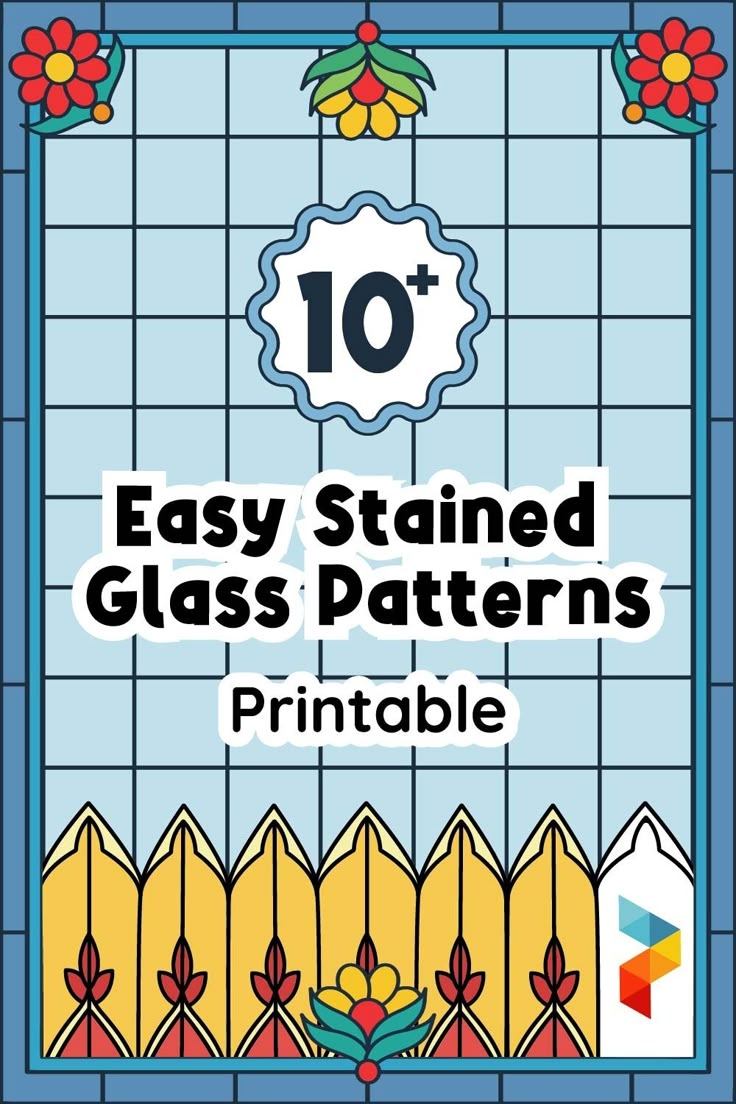 Easy Stained Glass Patterns Free 10 Free PDF Printables Printablee
