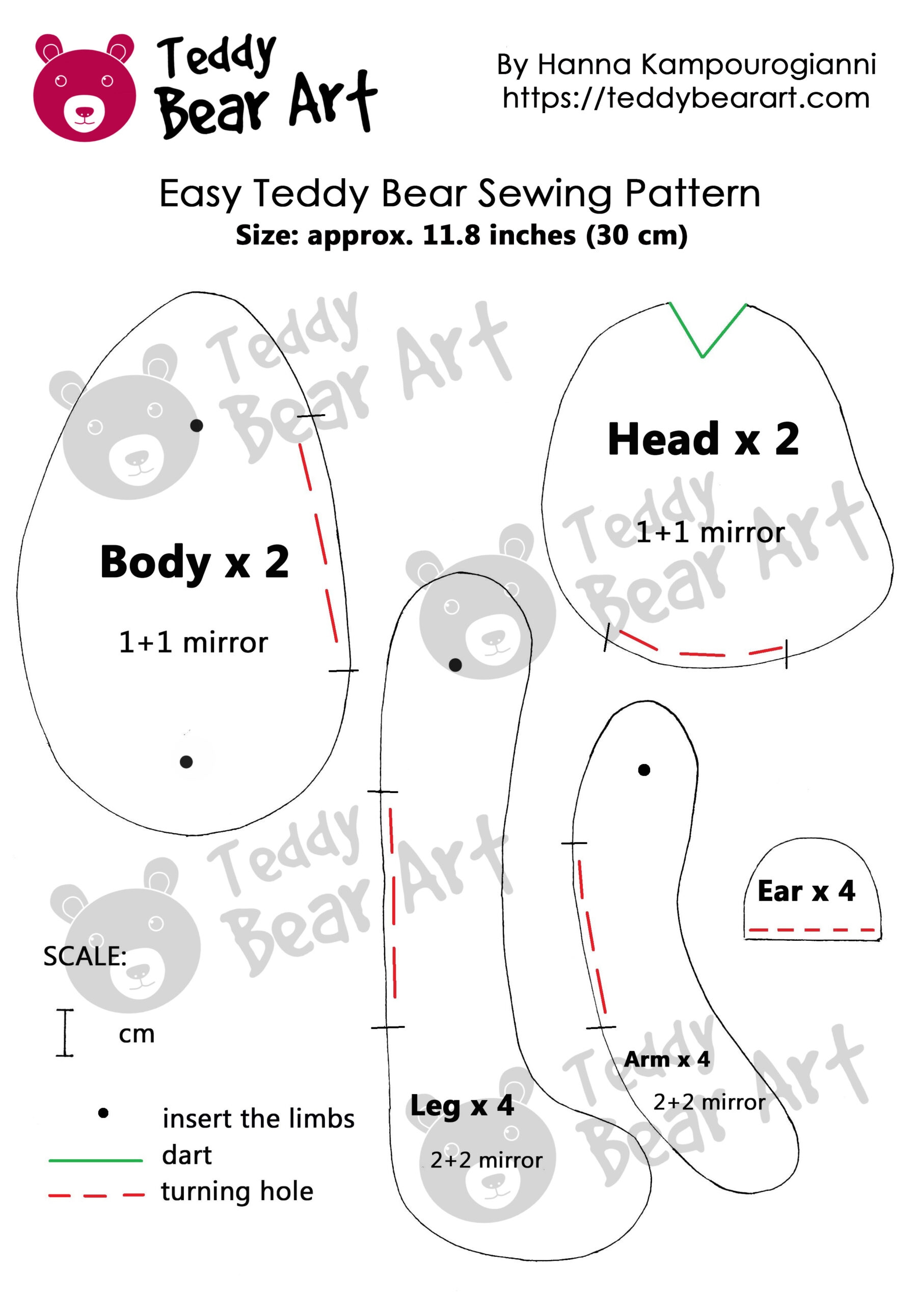 Easy Teddy Bear Sewing Pattern A Beginner s Guide Teddy Bear Art