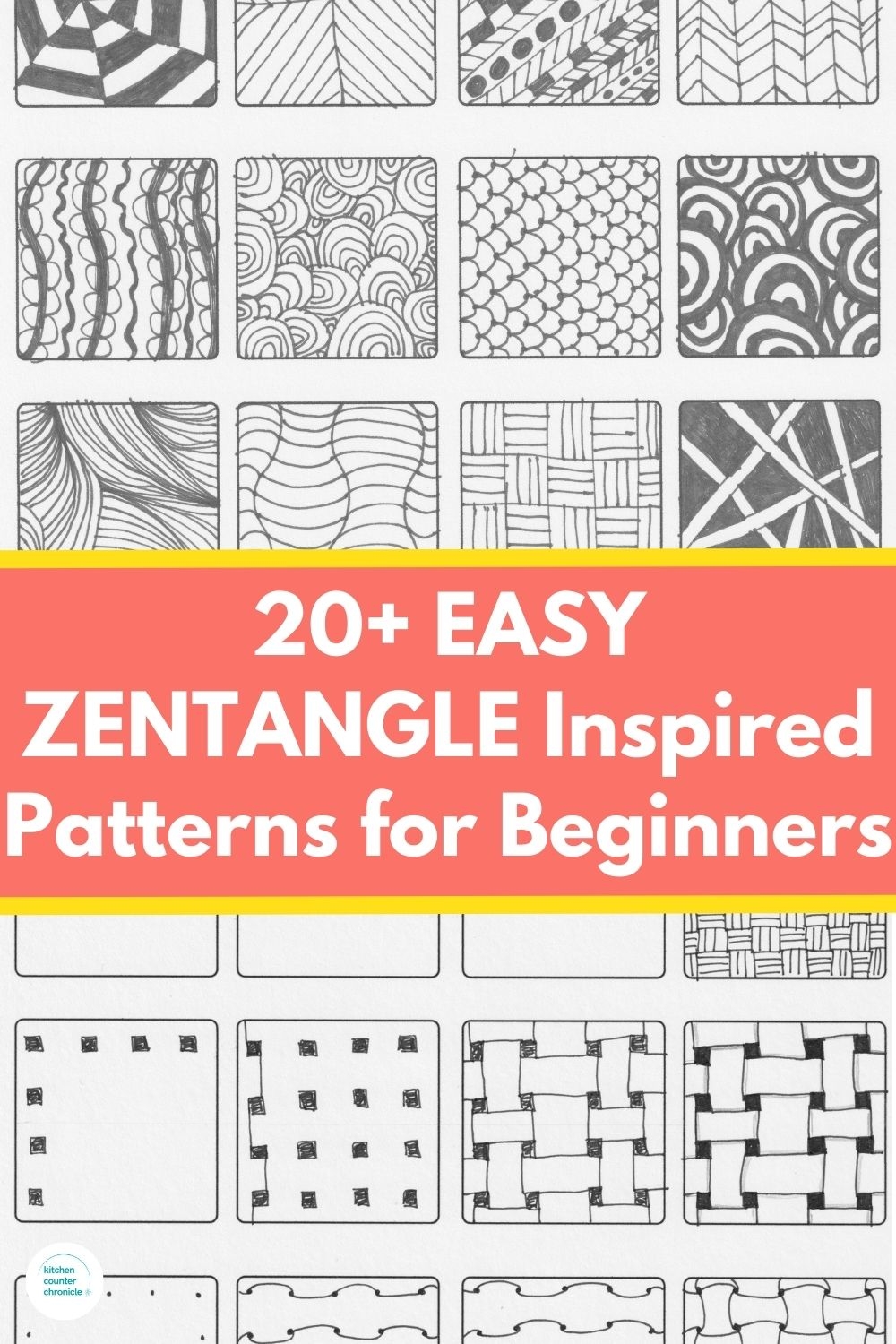 Easy Zentangle Patterns For Beginners And Kids