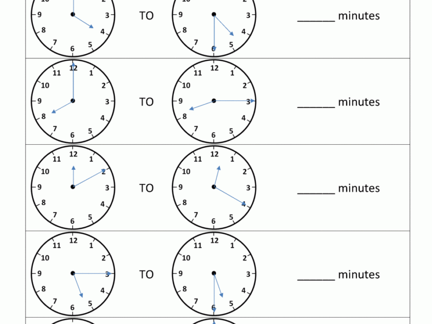 Elapsed Time Worksheets