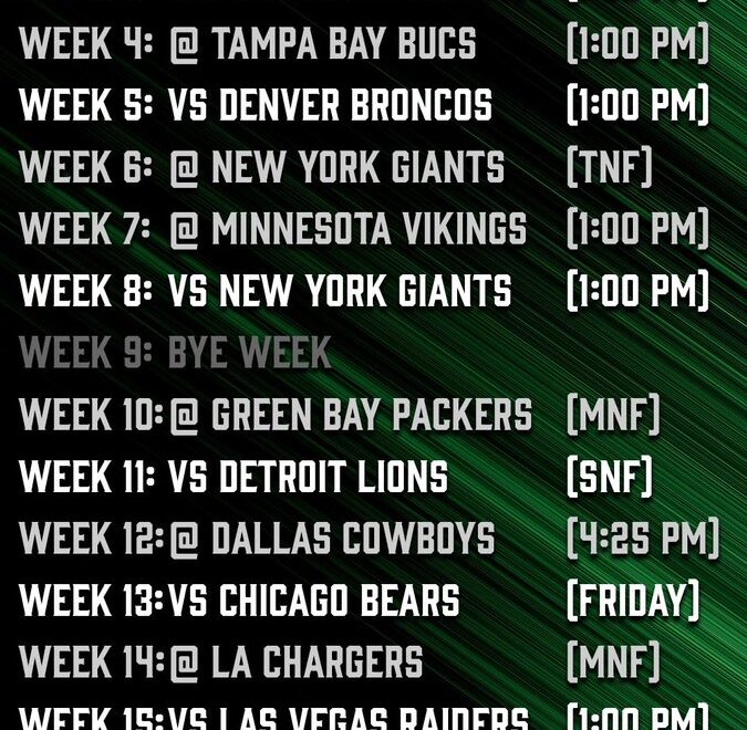 Eliot Shorr Parks On X Here It Is The Eagles 2025 Schedule Https t co 34URyjZrxI X