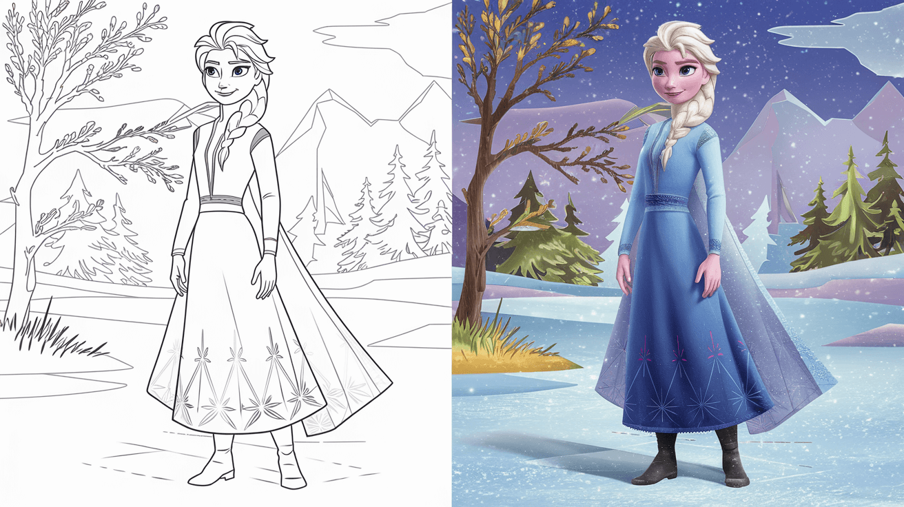 Elsa Coloring Pages From Frozen 40 Free Printable PDF Elsa Coloring Pages From Frozen 40 Free Printable PDF