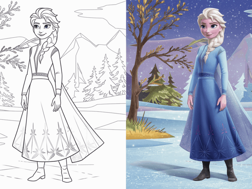 Elsa Coloring Pages From Frozen 40 Free Printable PDF