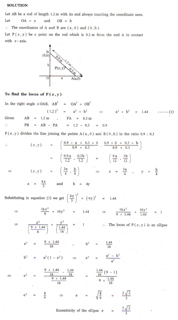 Exercise 5 5 Real Life Applications Of Conics Problem Questions With Answer Solution Exercise 5 5 Real Life Applications Of Conics Problem Questions With Answer Solution