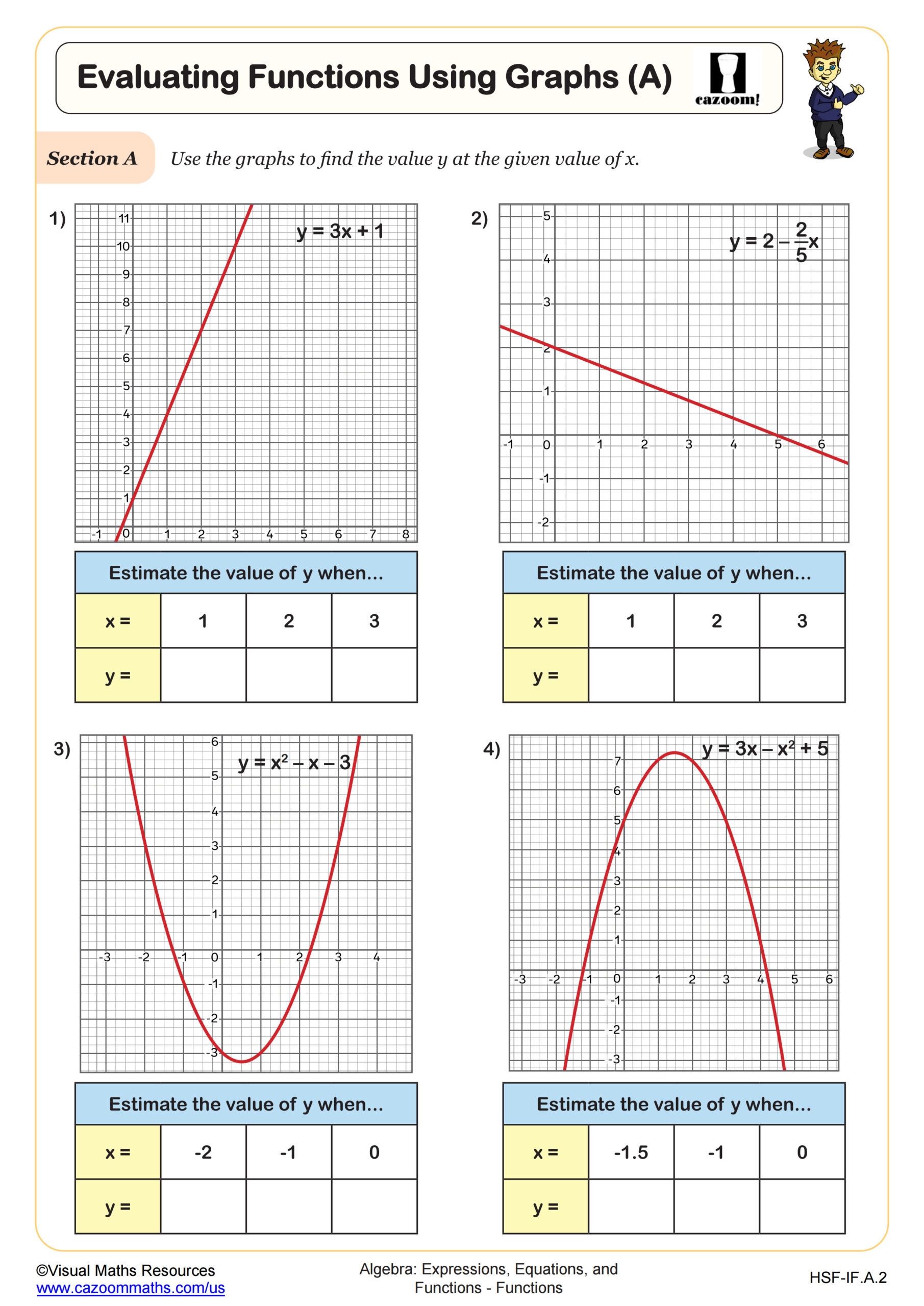 Exponential Functions Graphs And Equations Worksheet Fun And Engaging Algebra I PDF Worksheets Cazoom Math