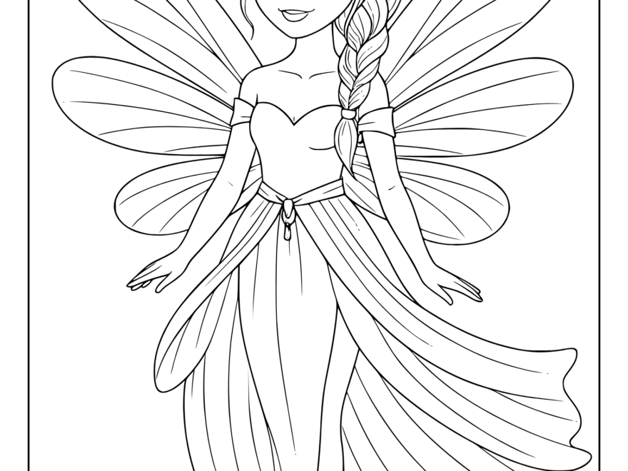Fairy Coloring Pages Free Printable PDFs