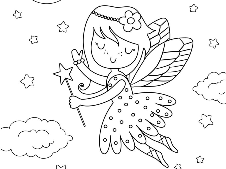 Fairy Coloring Pages Free Printable Sheets Skip To My Lou