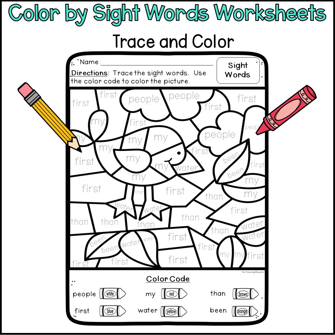 1st grade sight words worksheets