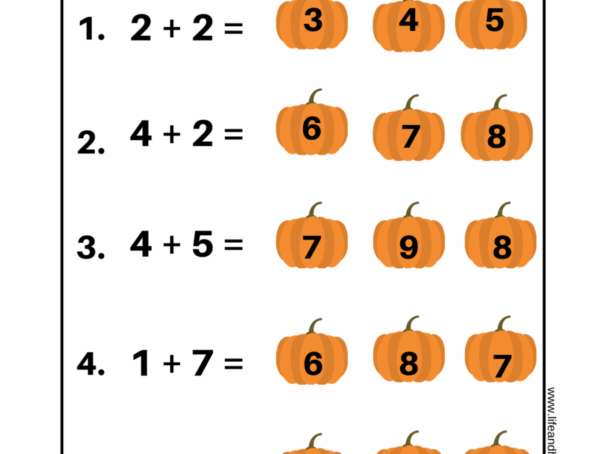 Fall Themed Kinder 2nd Grade Math add Subtract Made By Teachers