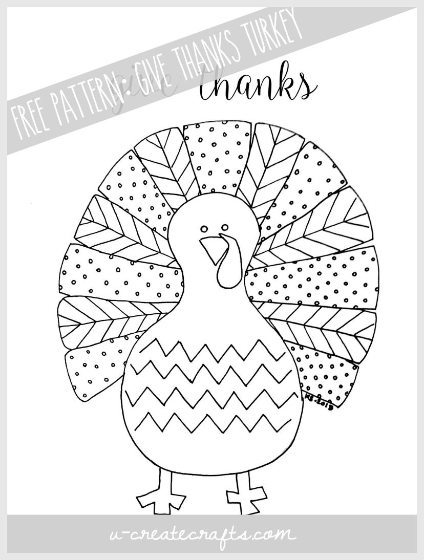 free printable turkey patterns