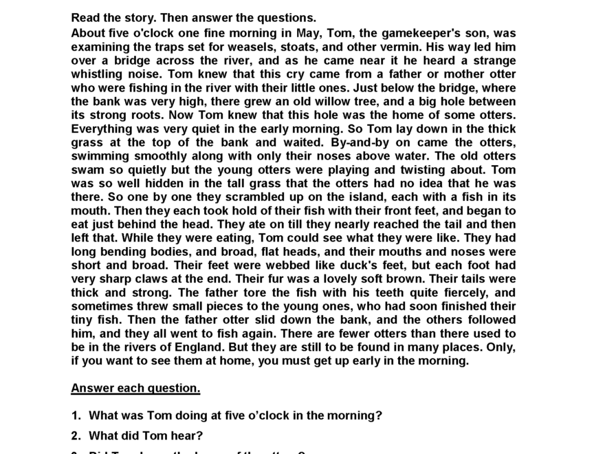 Fifth Grade Reading Worksheets Improve Fluency Vocabulary