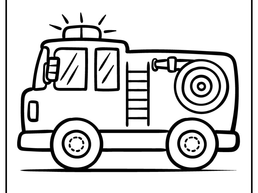 Fire Truck Coloring Pages 100 Free Printables