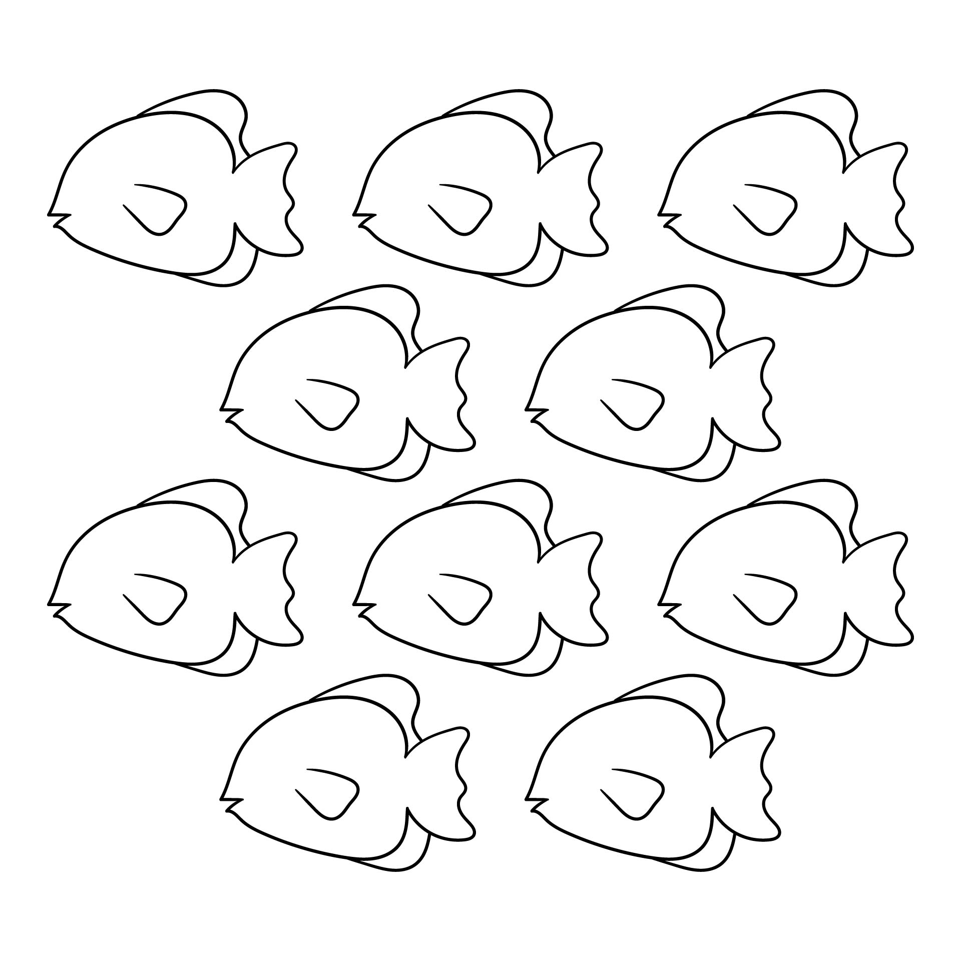 free printable fish pattern