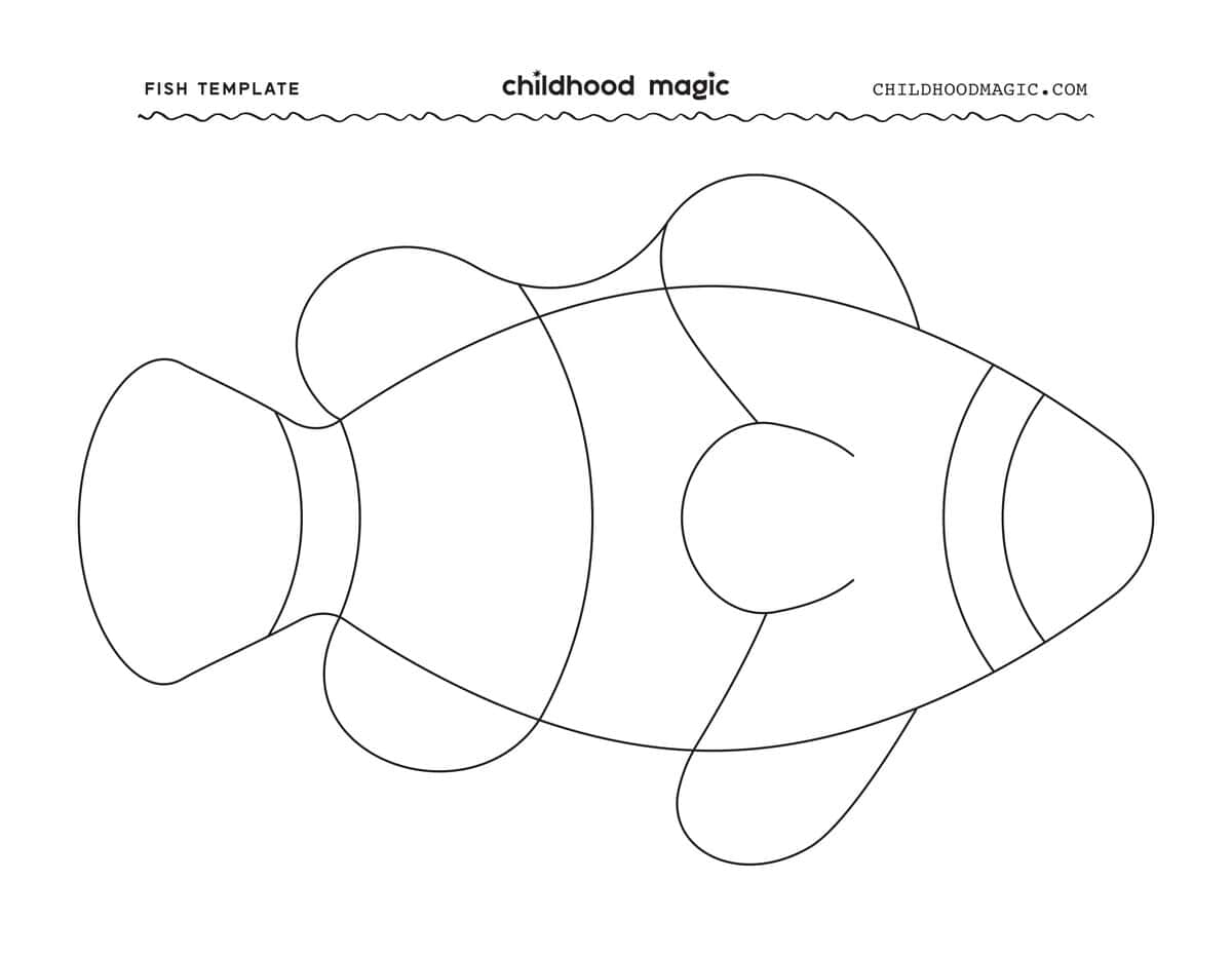 Fish Template Free Printable Childhood Magic