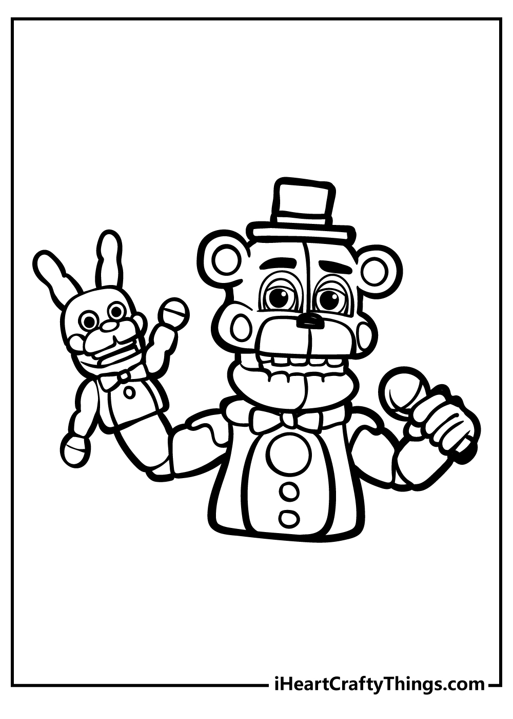 five nights at freddys coloring pages
