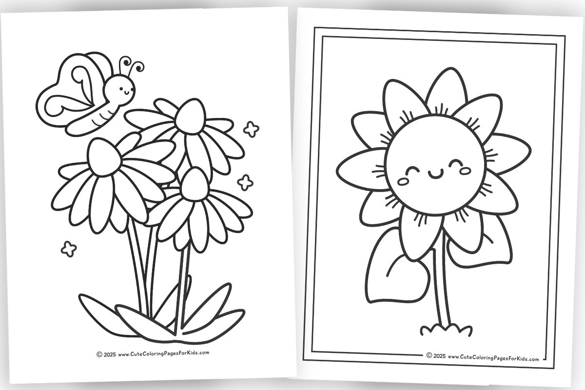 printable flower coloring sheets