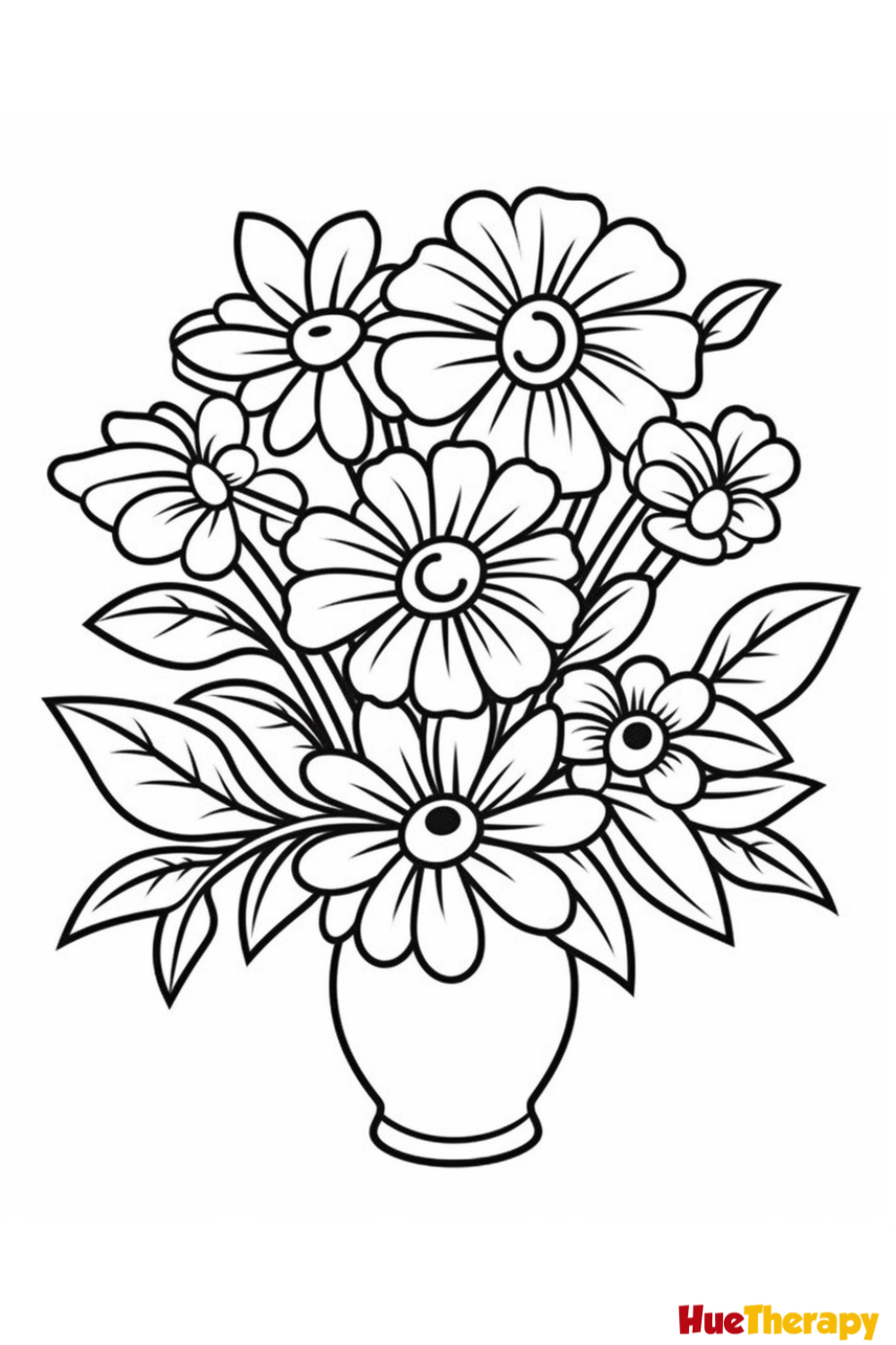 printable coloring pages flower