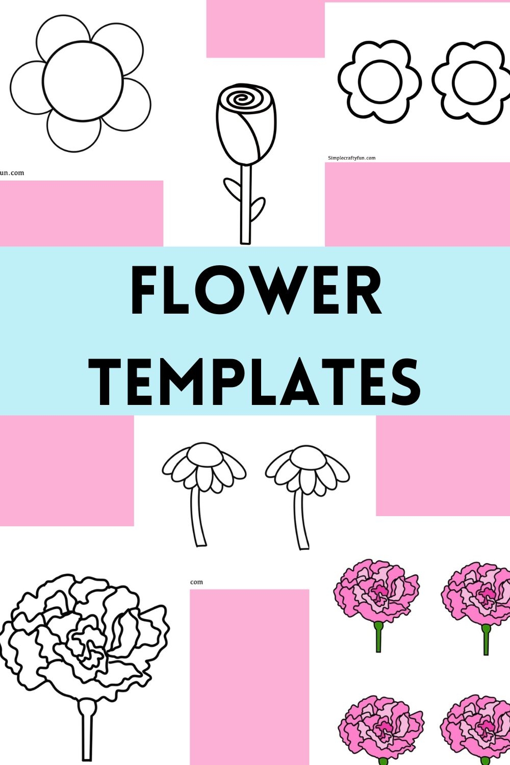 free printable flower patterns