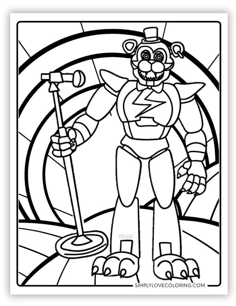 5 nights at freddy's coloring pages