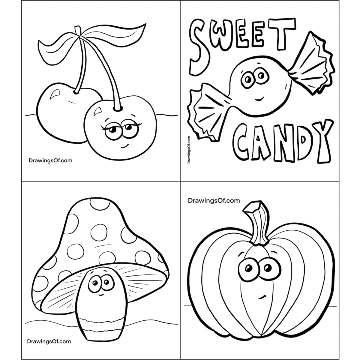 Food Coloring Pages Free Printable Sheets Drawings Of 