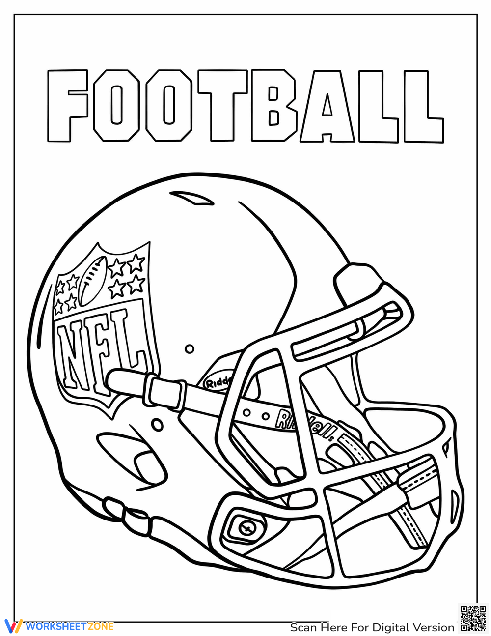 printable coloring pages football printable coloring pages football