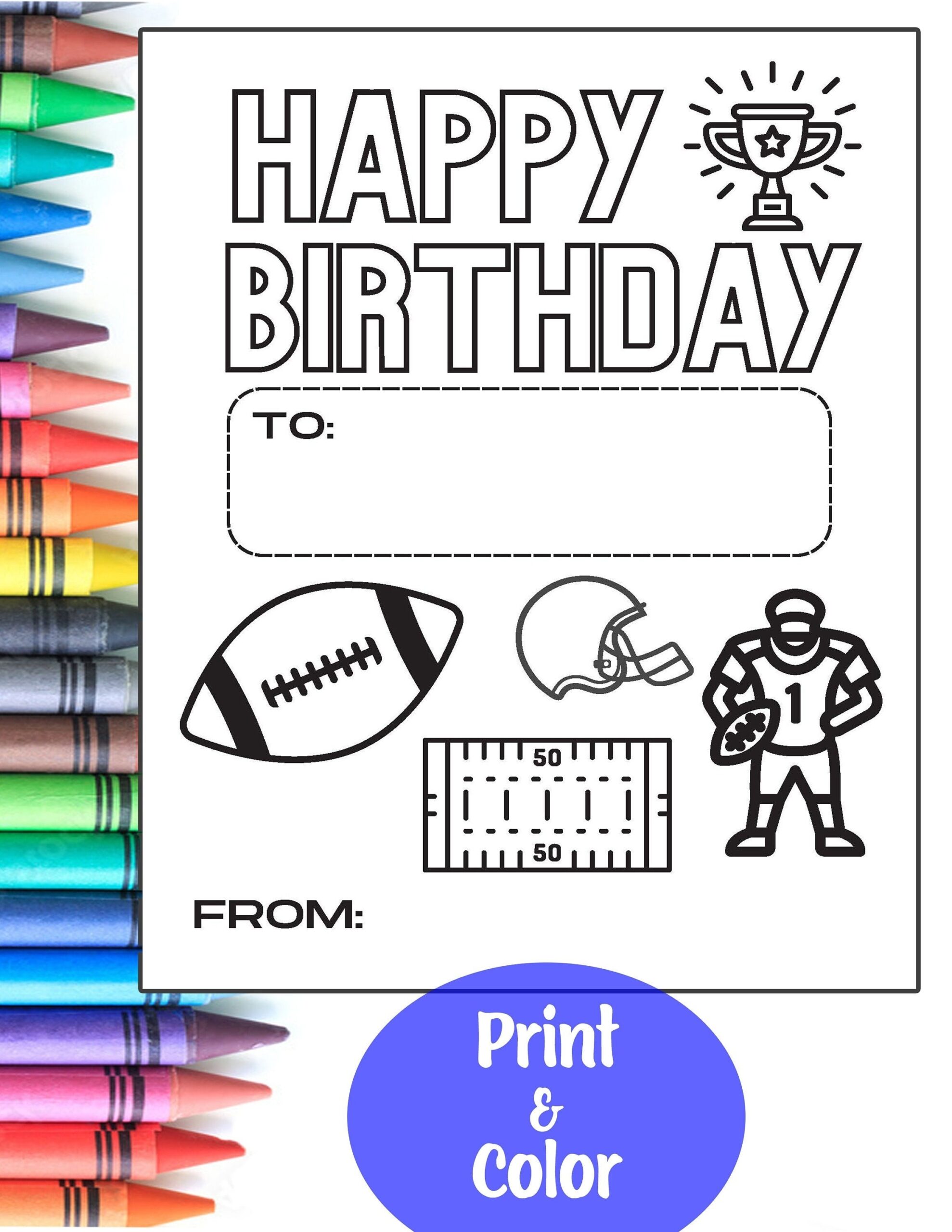 printable footballs to color