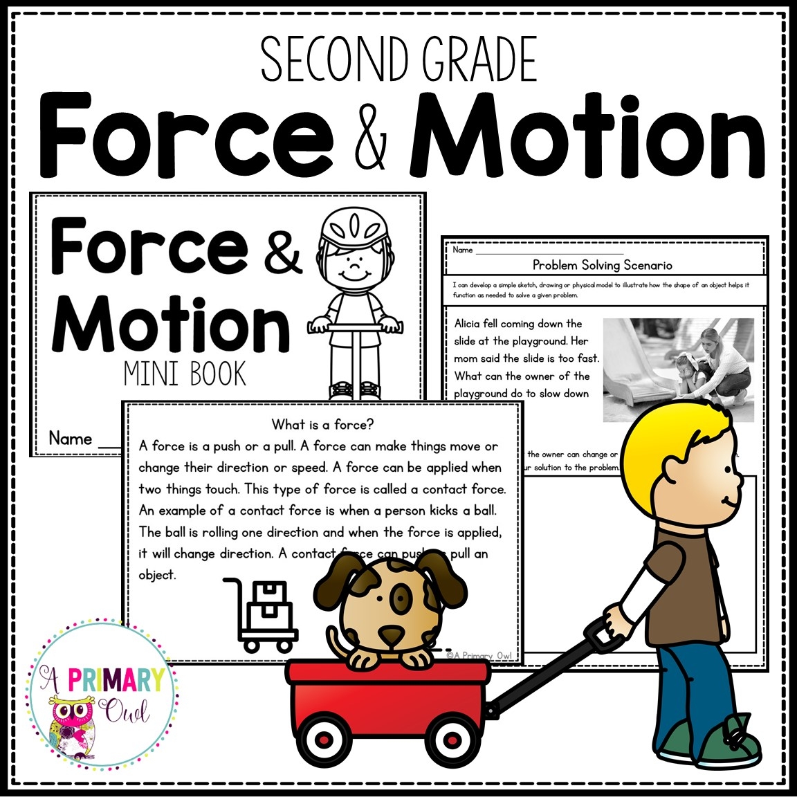 Force And Motion Unit With Mini Book STEM Projects Worksheets Made By Teachers