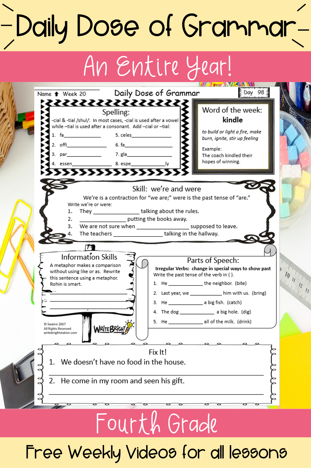 4th grade grammar worksheets 4th grade grammar worksheets