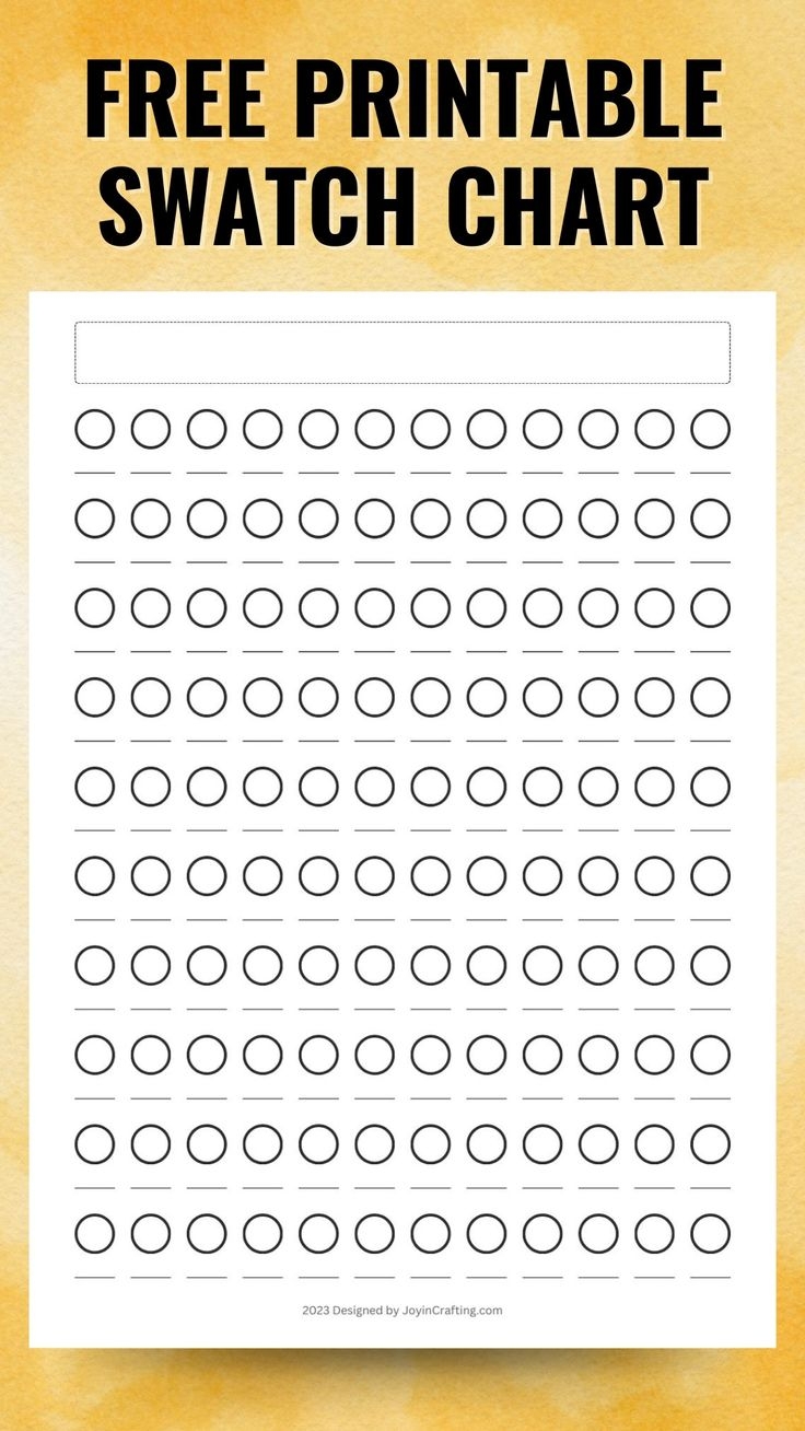 free printable blank color swatch chart free printable blank color swatch chart