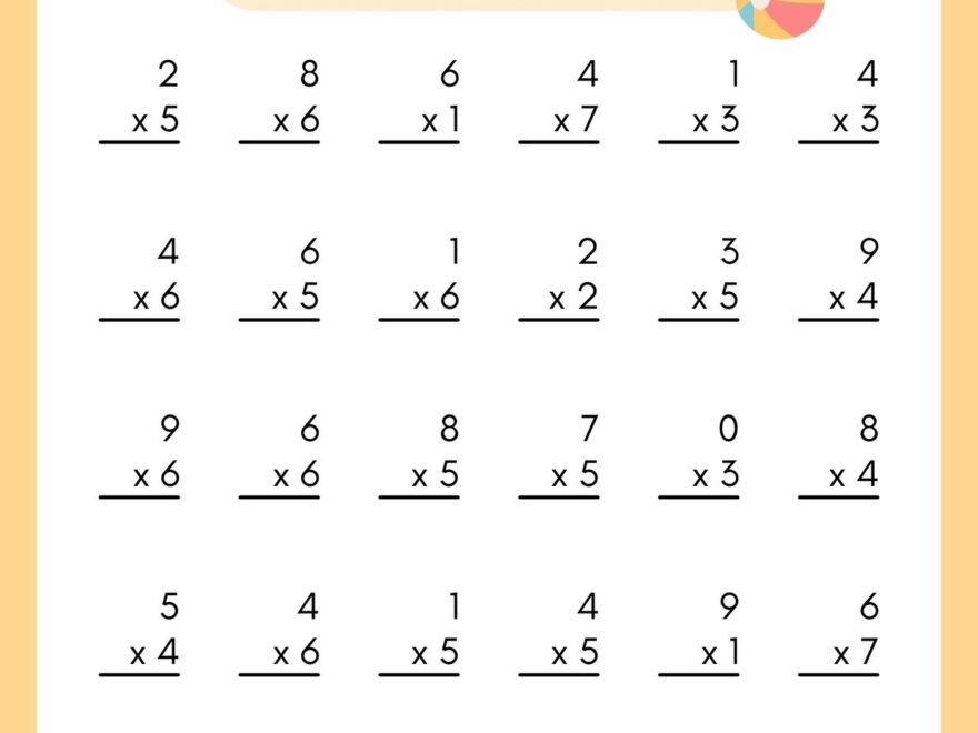 Free 3rd Grade Math Worksheets To Customize Canva