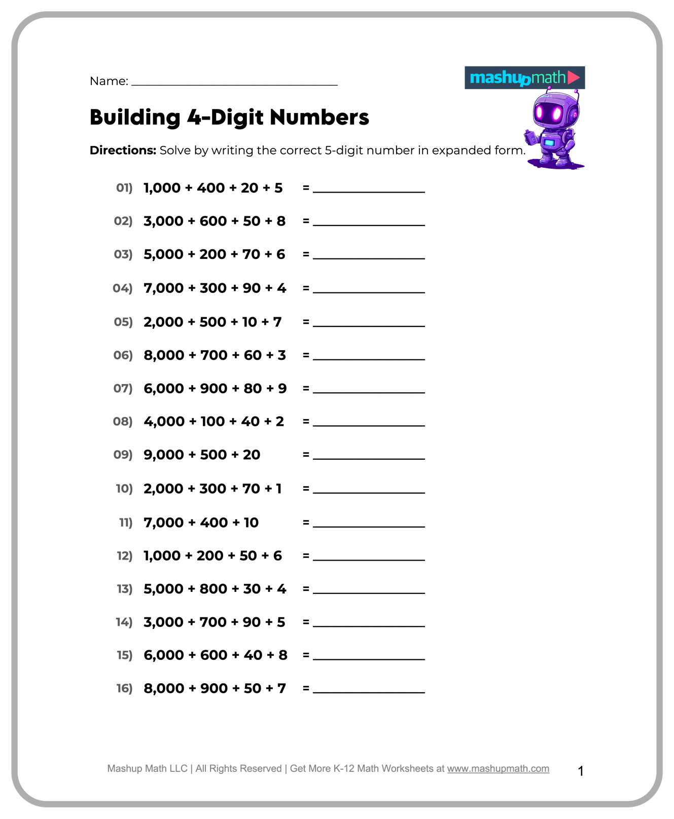 Free 5th Grade Math Worksheets Printable W Answers Mashup Math Free 5th Grade Math Worksheets Printable W Answers Mashup Math
