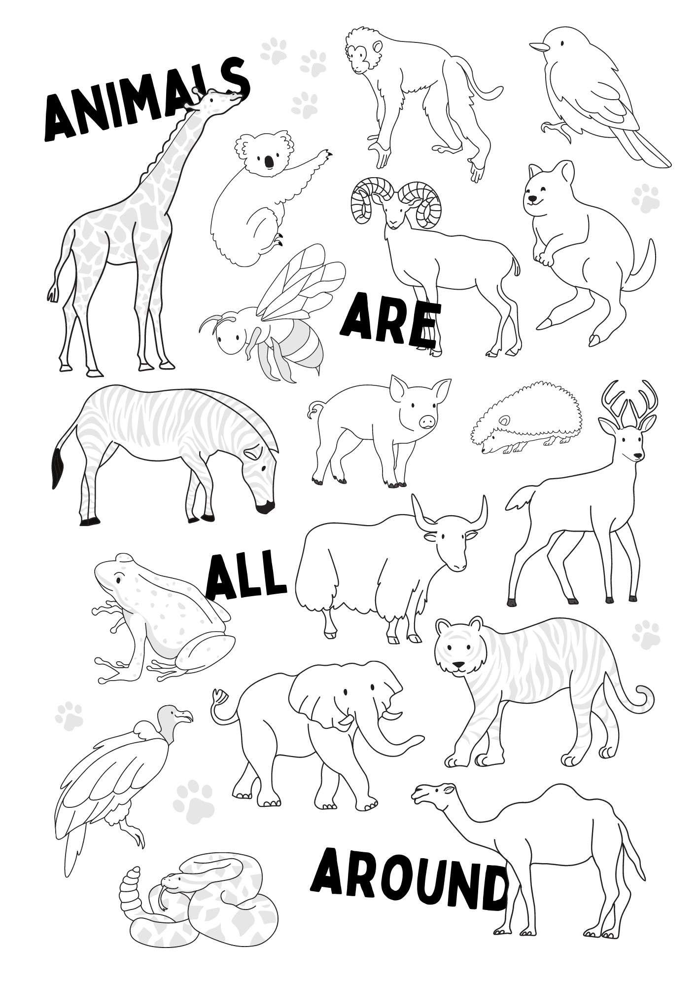 animal coloring pages printable animal coloring pages printable