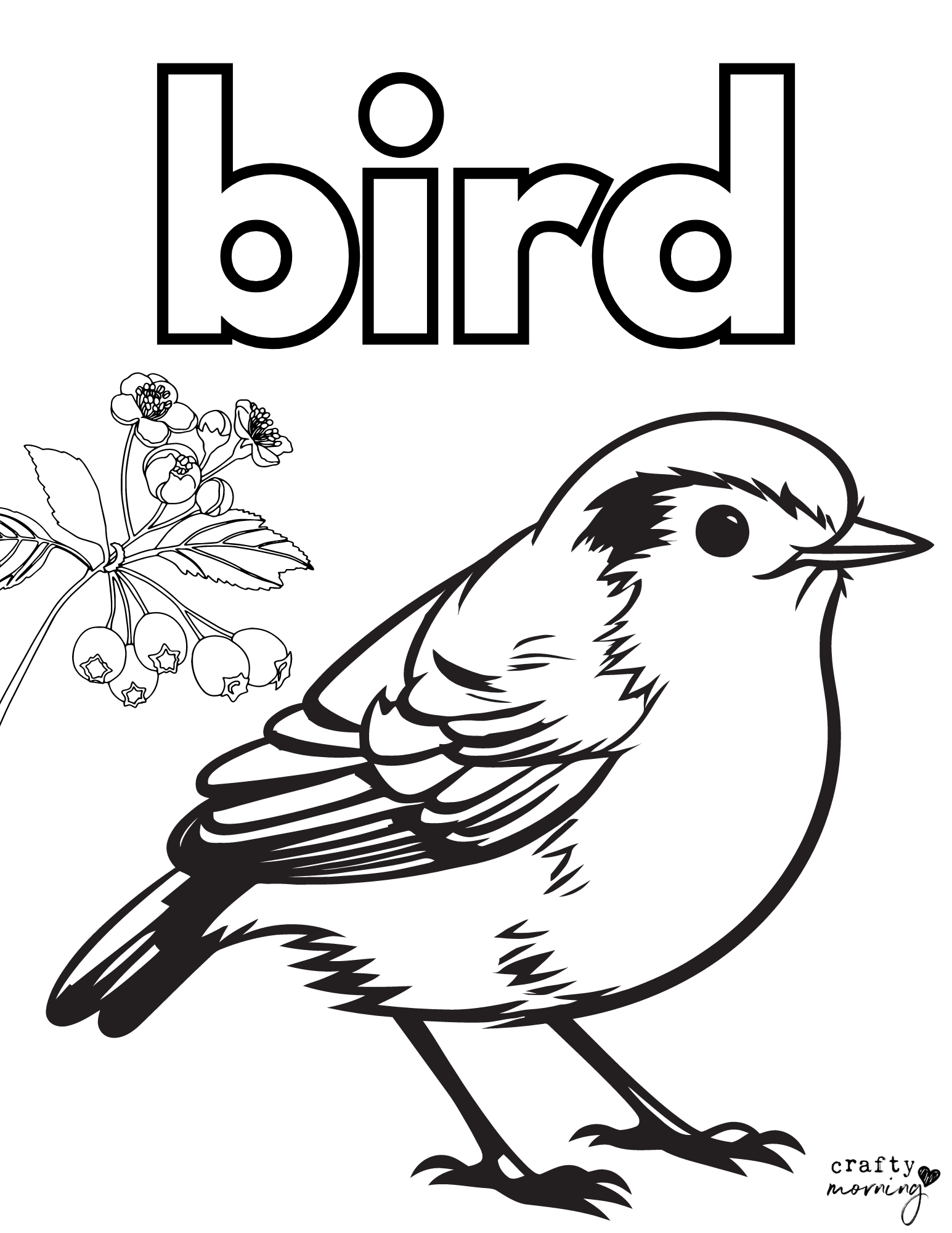 Free Bird Coloring Pages Crafty Morning Free Bird Coloring Pages Crafty Morning