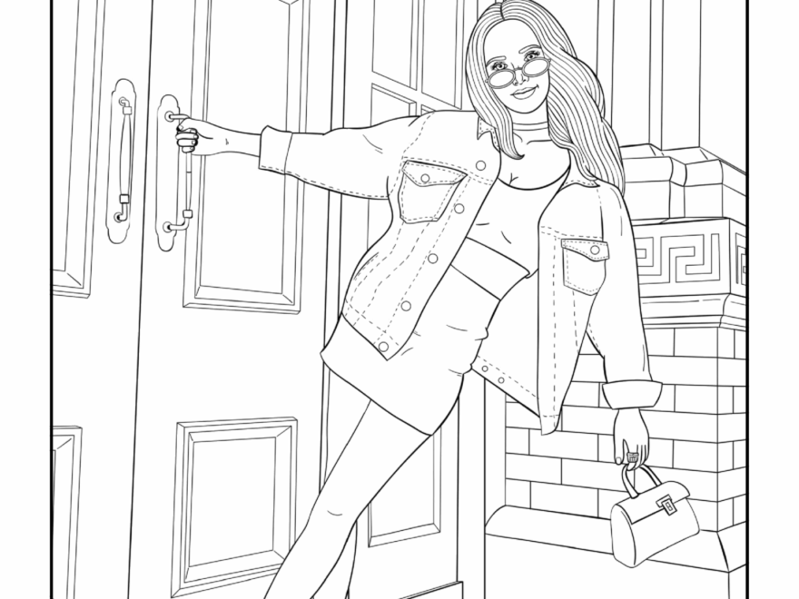Free Colouring Pages Of People For Adults Gathering Beauty