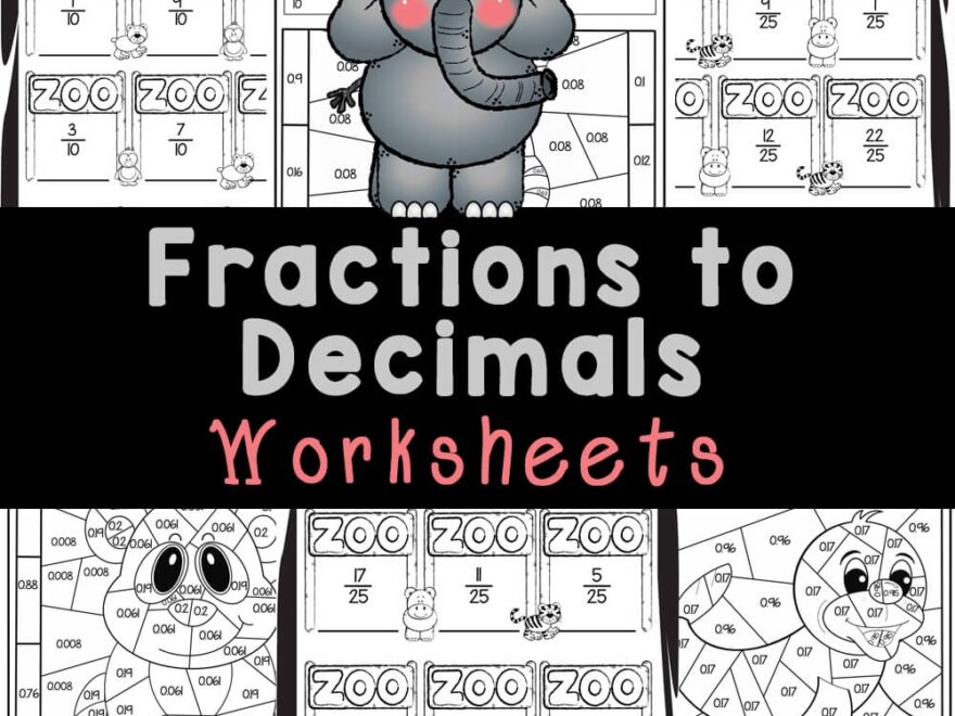 FREE Converting Fractions To Decimals Worksheets Worksheets Library