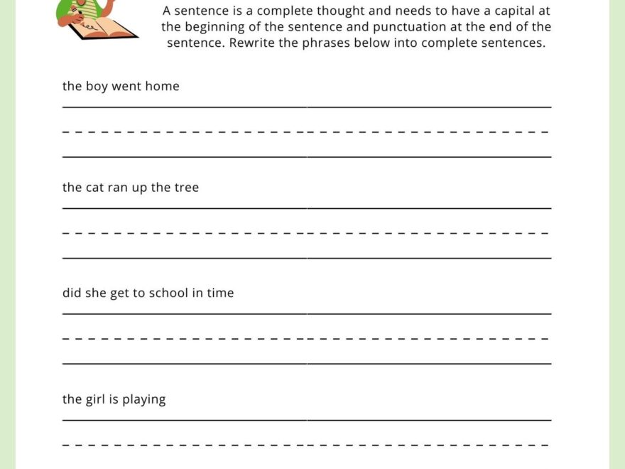 Free Custom 1st Grade Writing Worksheet Templates Canva