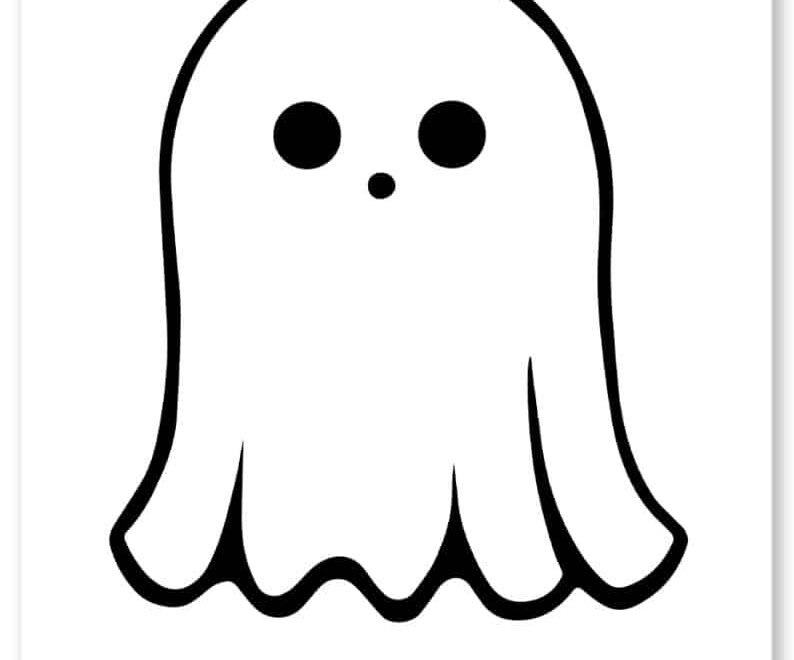 Free Cute Ghost Coloring Pages