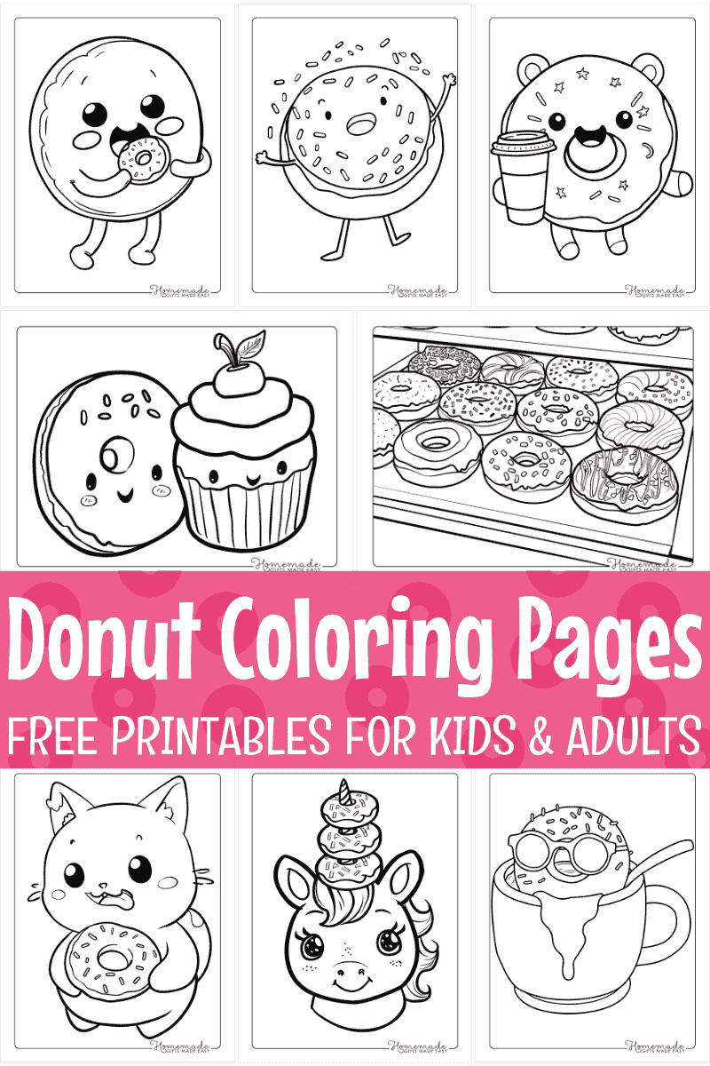 coloring pages of doughnuts coloring pages of doughnuts