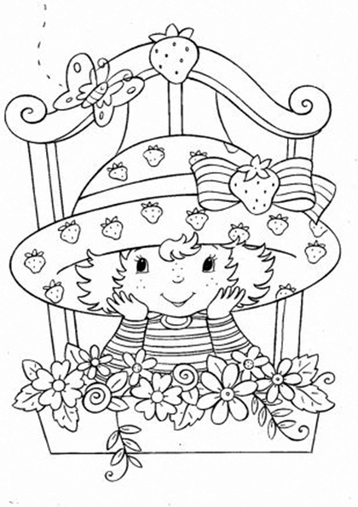 Free Easy To Print Strawberry Shortcake Coloring Pages Tulamama Free Easy To Print Strawberry Shortcake Coloring Pages Tulamama