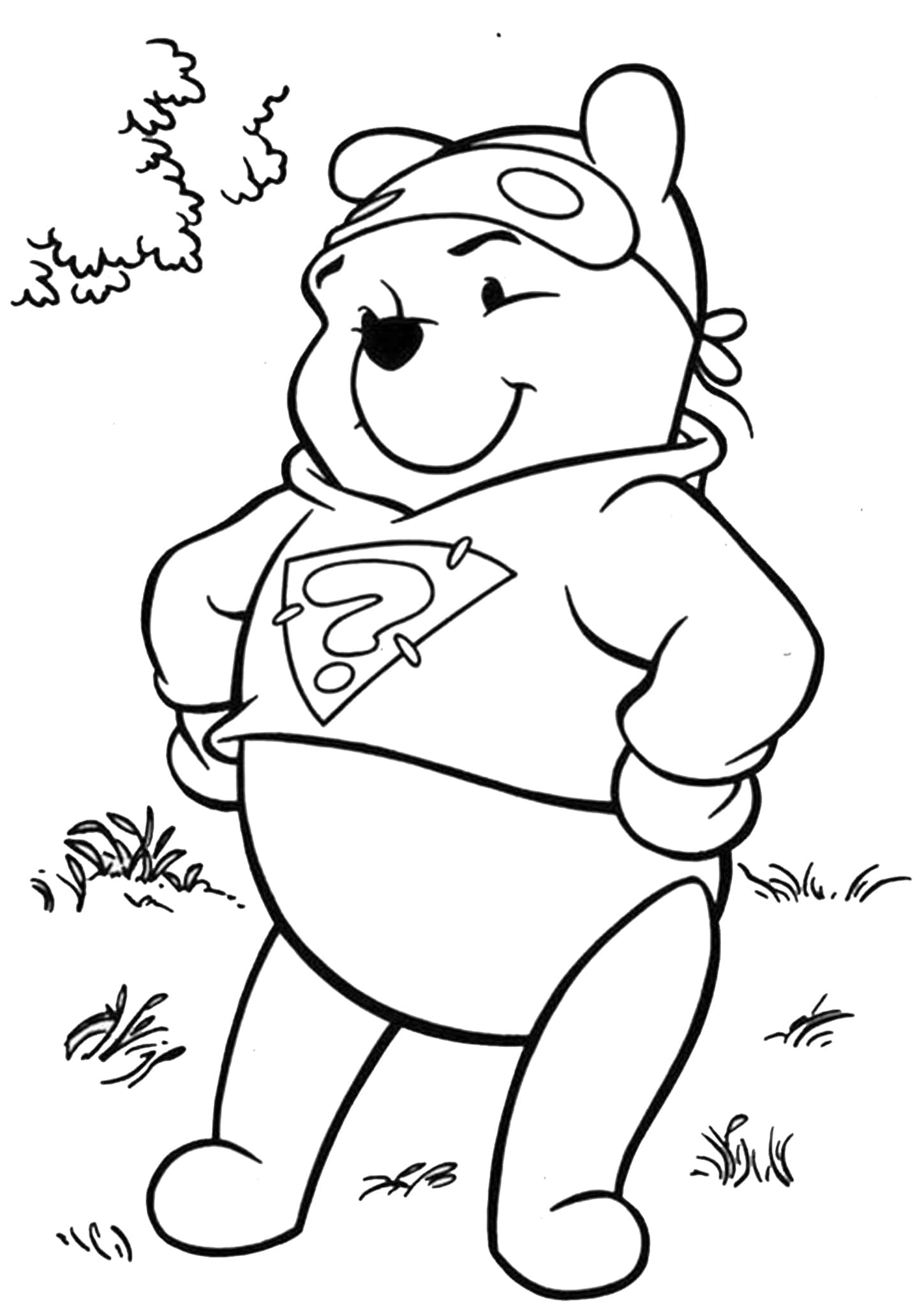 winnie the pooh characters coloring pages