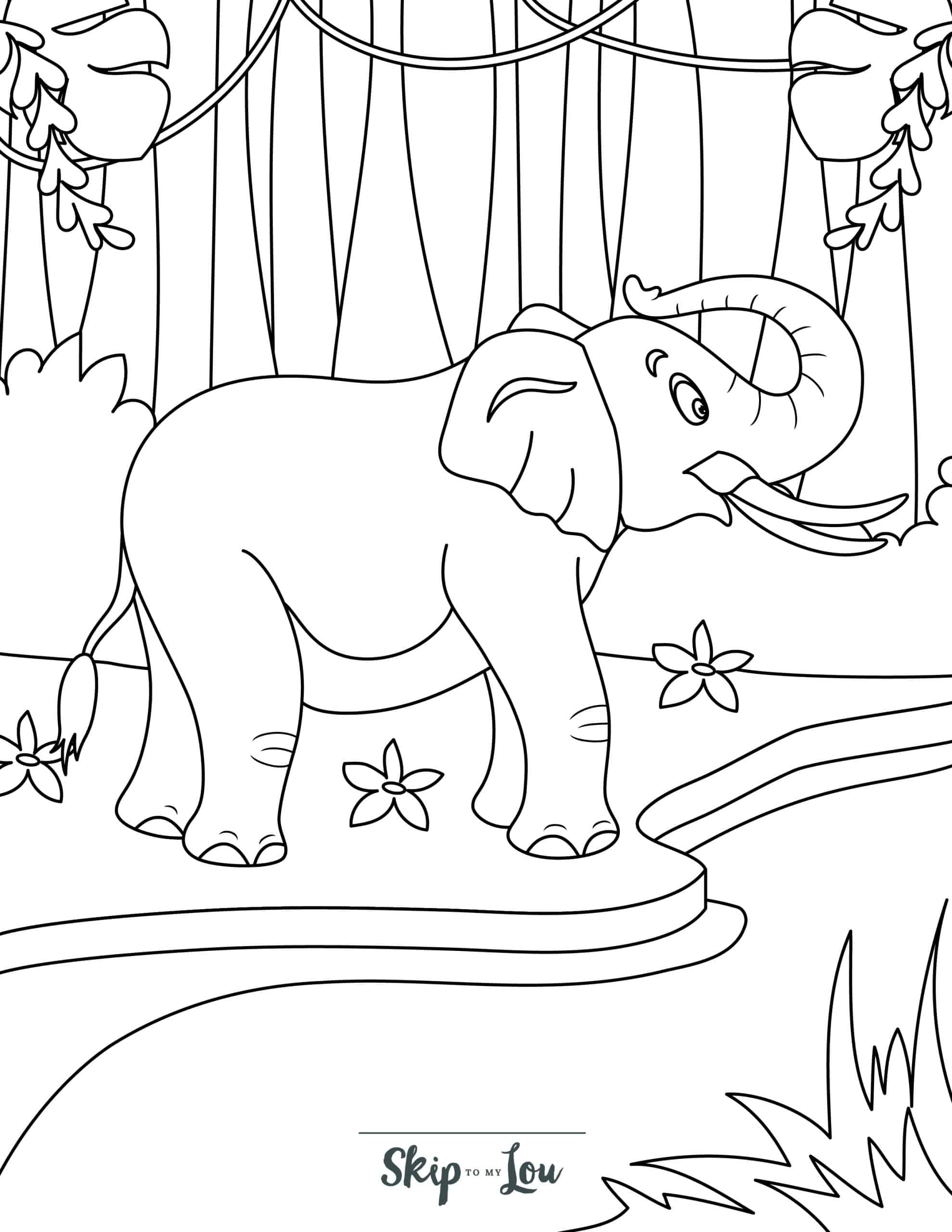 Free Elephant Coloring Pages With Full Book Skip To My Lou Free Elephant Coloring Pages With Full Book Skip To My Lou
