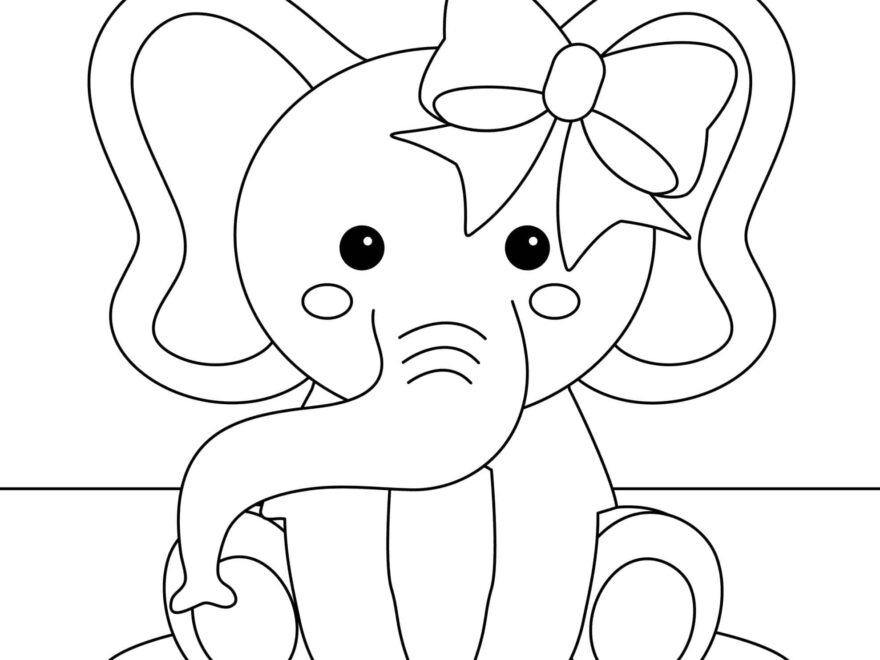 Free Elephant Coloring Pages With Full Book Skip To My Lou